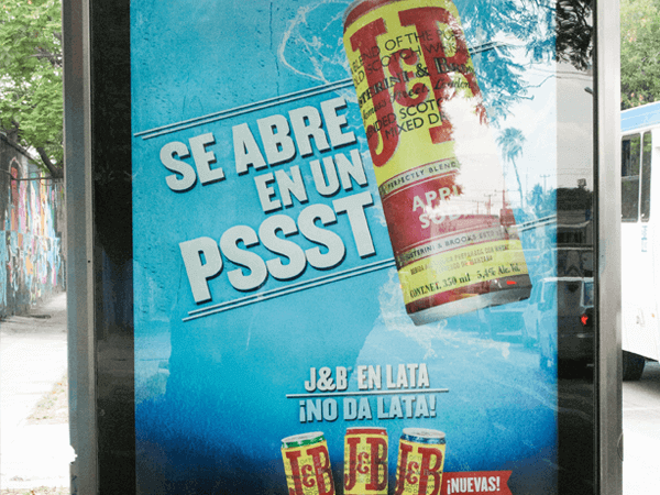 apa parabus publicidad en parabuses jim & beam